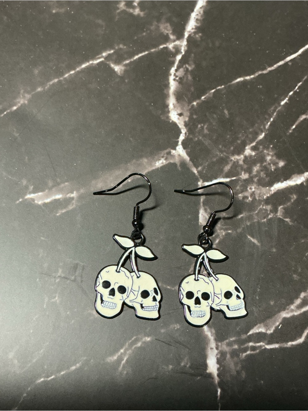 Cherry Skull Earrings